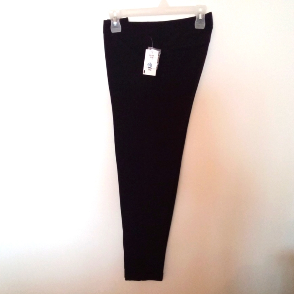 Cleo Women's Black Low Rise Tapered Ankle Length Capri Pants Small